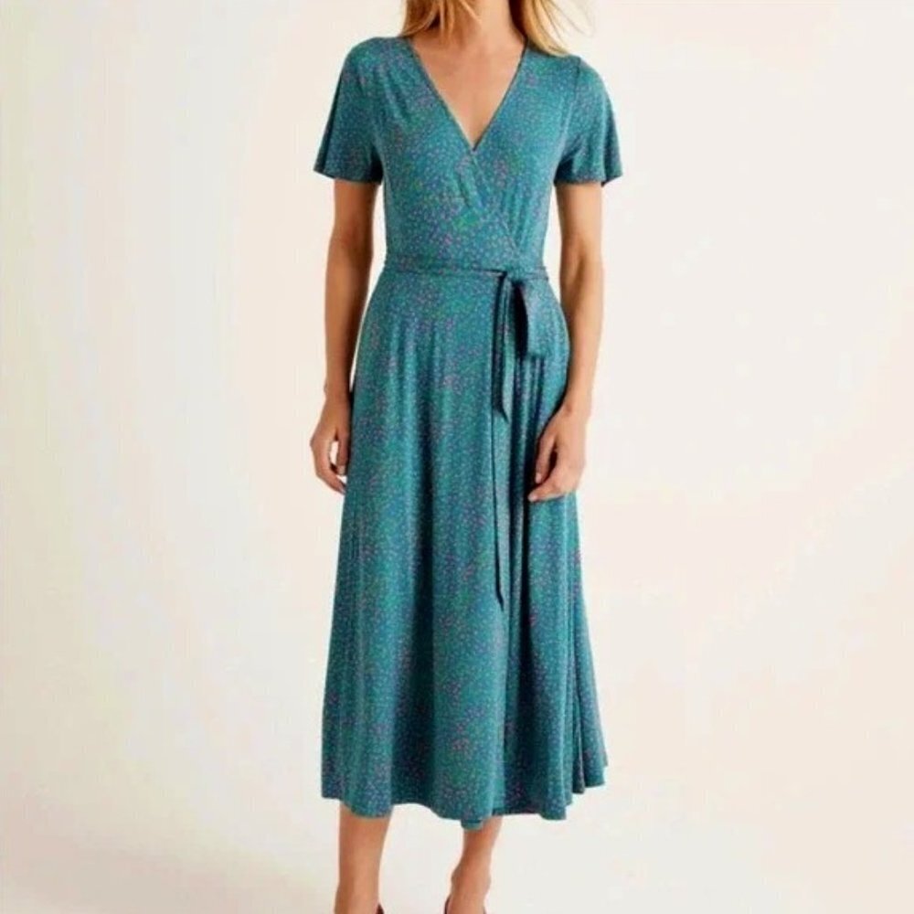 Boden Women's Cassia Jersey Midi Wrap Dress - 6R